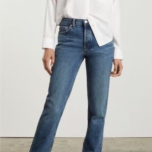 NWT Everlane Jeans The Everybody Jean Organic Cotton Straight Leg Medium Blue